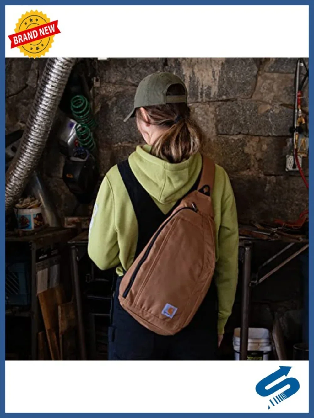 Sling Backpack Crossbody with Padded Tablet Sleeve and Adjustable Strap